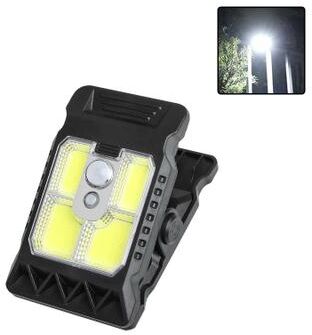 Uplifted Finds Outdoor Solar LED Clip Light With Motion Sensor For Garden And Camping 1 Pc small Cob Lamp White