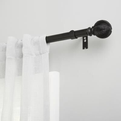 ATI Home Acanthus 1"" Window Curtain Rod and Finial Set"