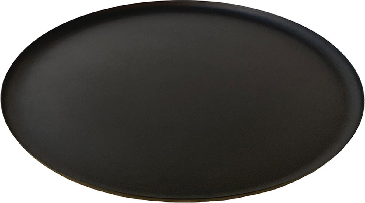 XLBoom Bao Serveerschaal Ø 49 cm - Matt Black - Design dienblad van roestvrij staal