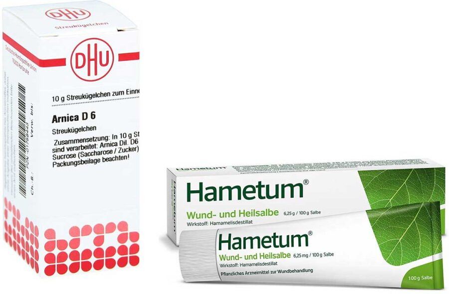 Hametum Wund- & Heilsalbe 100 g und Arnica D6 Globuli Dhu 10 g