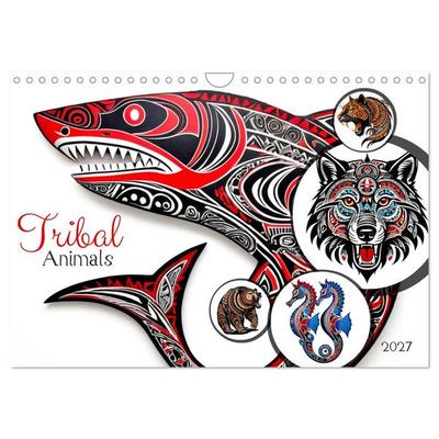 Tribal animals (Wall Calendar 2027 DIN A4 landscape), CALVENDO 12 Month Wall Calendar