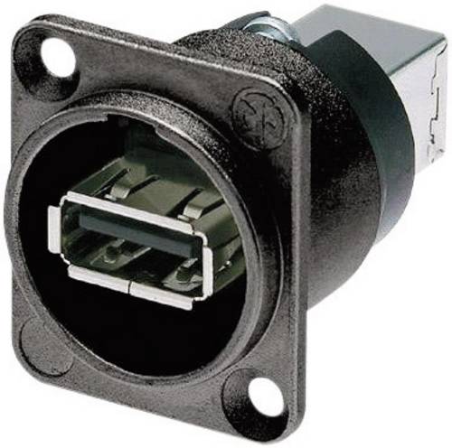 Reversible USB-Durchführung 2.0 Buchse, Einbau Durchführung NAUSB-W-B Neutrik Inhalt: 1 St.