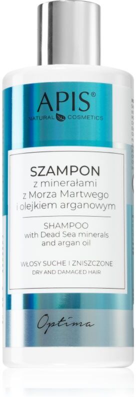 Apis Natural Cosmetics Optima shampoing hydratant aux minéraux de la mer Morte 300 ml