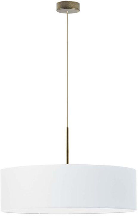 17 Stories Aubrionna 4 - Light Drum Pendant White/Antique (Old) Gold