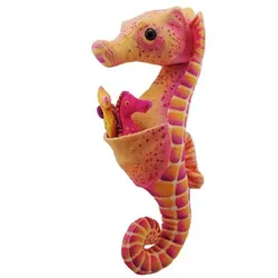 Plüschtier von Wild Republic - Seepferdchen-Papa mit drei Babys - ca 30 cm