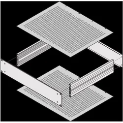 Schroff Abdeckbleche - ABDECKBLECH 460T PERFORIERT, Serverschrank Zubehör