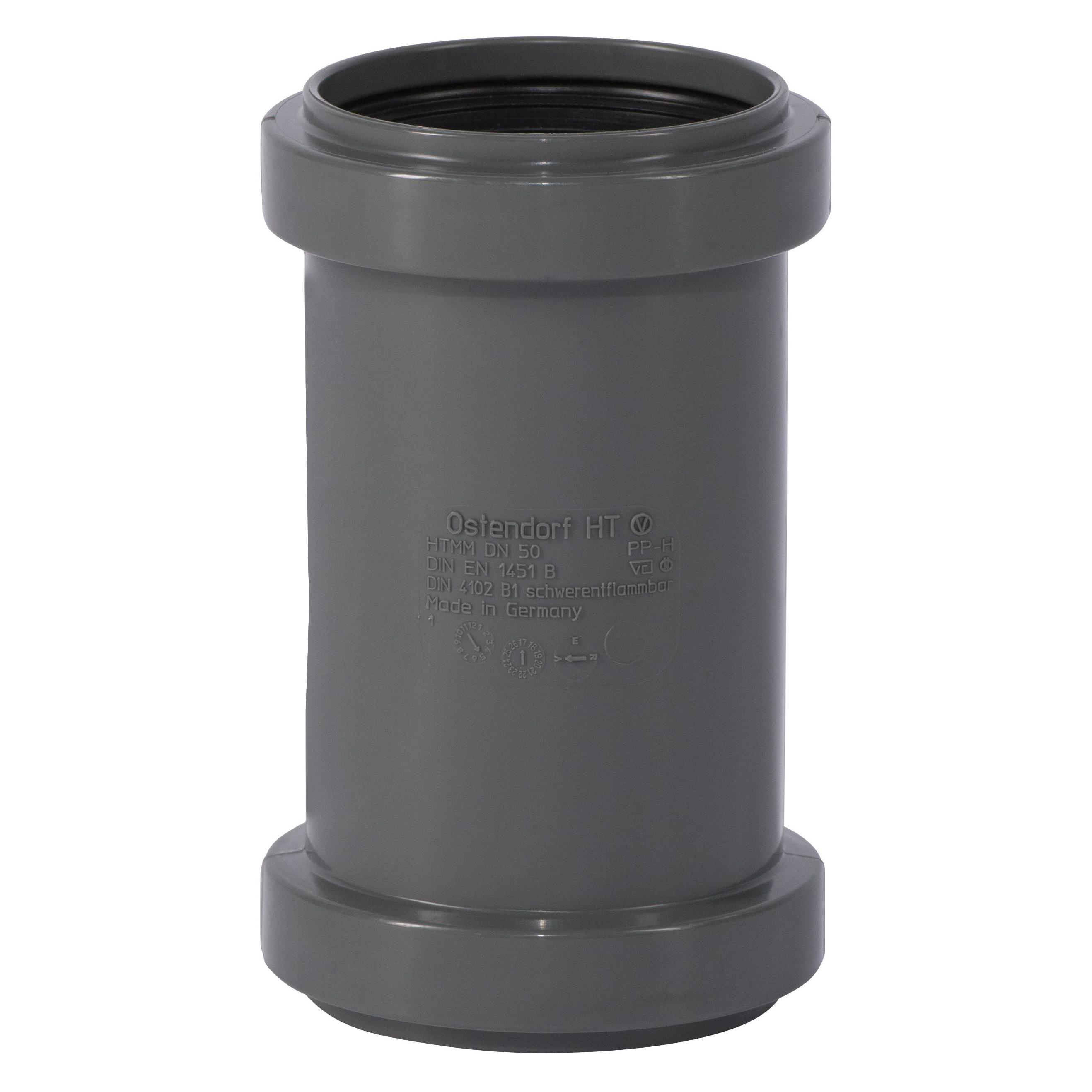 Csdk SL HT Safe dobbelt muffe 50mm Verletzungssichere Montage mit neuen Dichtringen (Doppelnippel) (172510-05)