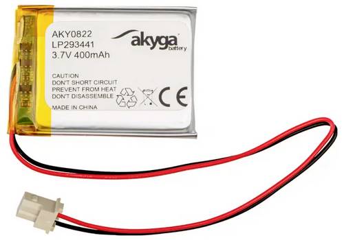 Akyga LP293441 Akkupack x Spezial-Akku LiPo 3.7V 400 mAh
