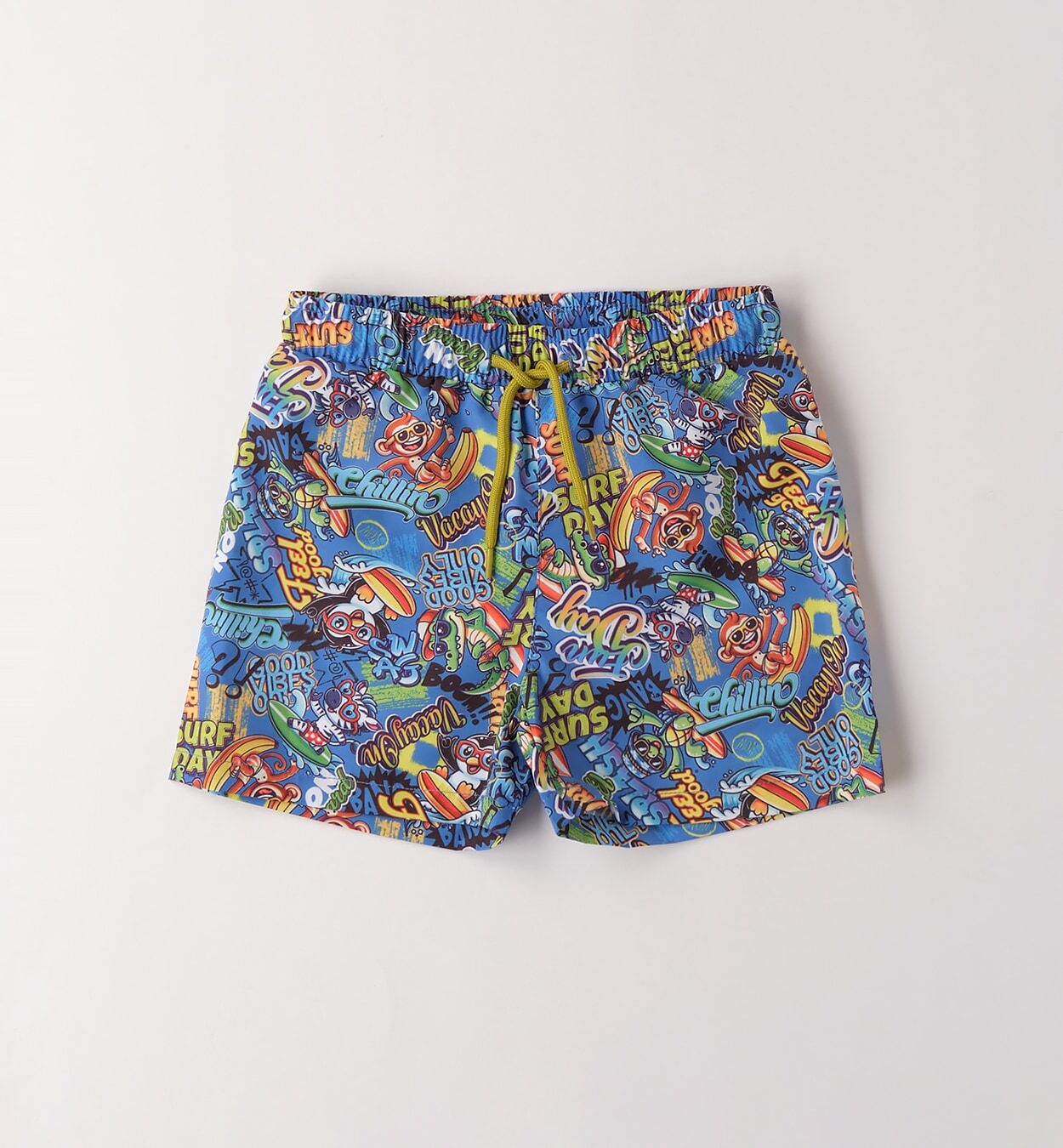 Badehose IDO "BABY BOY ACCESSORIES", Jungen, Gr. 9M, EURO-Größen, bunt (royal, multicolor), Polyester, Badehosen Badehose