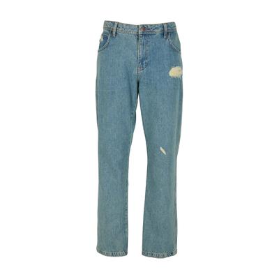 Bequeme Jeans DEF "DEF DEF Slim Fit Jeans", Herren, Gr. 30, Normalgrößen, blau (vintage blau destroyed), 80% Baumwolle, 20% Polyester, unifarben, Jeans
