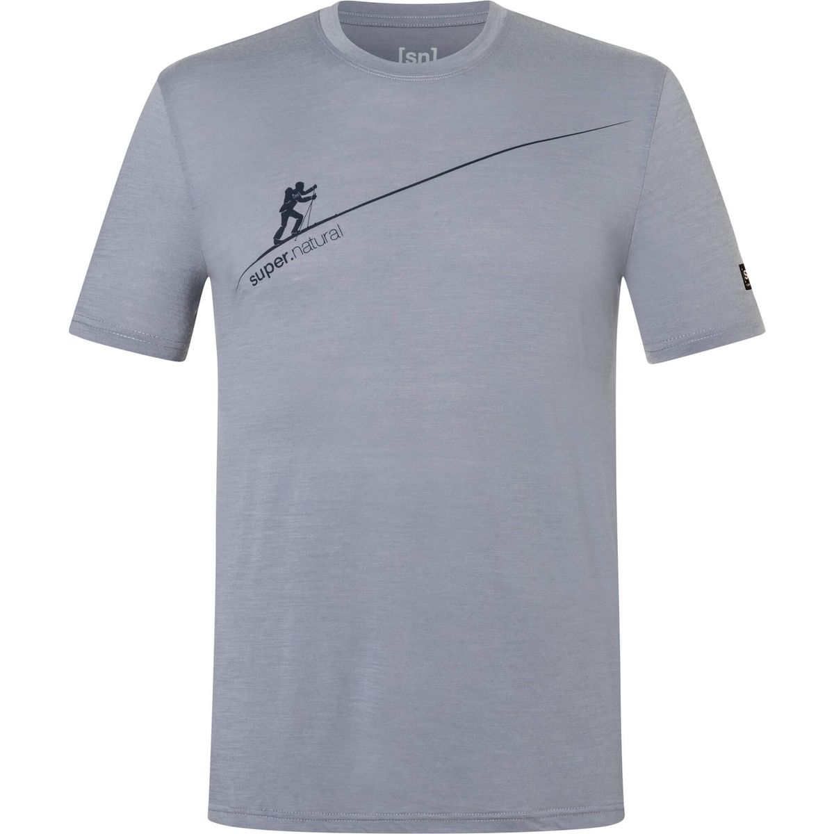 Super.Natural M Haute Route Tee foggy blue/blueberry (98J) XXL SNMP0113298JXXL