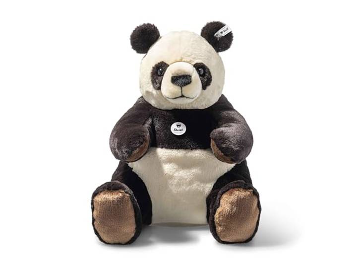 Steiff Kuscheltier Teddies for Tomorrow Pandi Großer Panda, Süßes Stofftier, Kinder, Jungen & Mädchen, Plüschtier 40 cm, Mehrfarbig, 067877