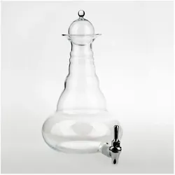 Nature's Design Beauty Karaffe Platinum, Lebensblume platin, Getränkespender, Transparent