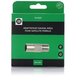 D2 Diffusion Adaptateur Coax male 9.52mm Fiche SAT femelle, SAT Zubehör