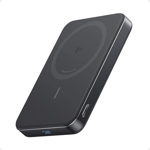 Anker MagGo Draadloze Powerbank 10000 mAh 30 Watt USB-C Steengrijs