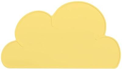 Inspired Living Non Slip Silicone Pet Feeding Mat With Raised Edge, Waterproof Bowl Tray yellow