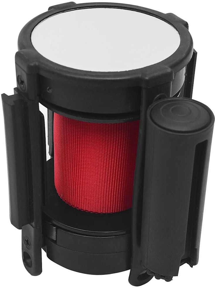 vidaXL Barrière à bande rétractable 200 cm Rouge