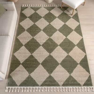 Nuloom Marissa High/Low Diamond Tassel Area Rug