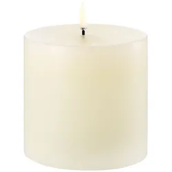 Uyuni LED Stumpenkerze 10x10cm ivory