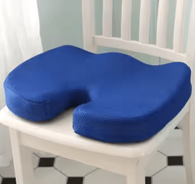 Inspire Essentials Ergonomic Memory Foam Seat Cushion For Office And Home Comfort blue