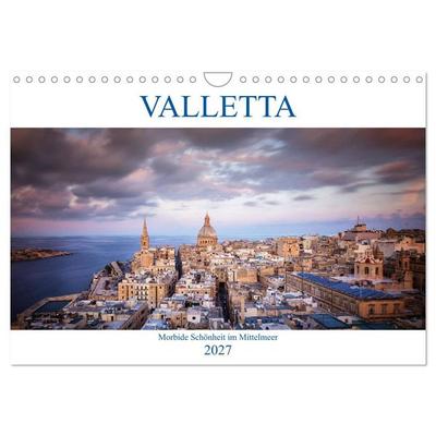 Valletta - Morbide Schönheit im Mittelmeer (Wandkalender 2027 DIN A4 quer), CALVENDO Monatskalender