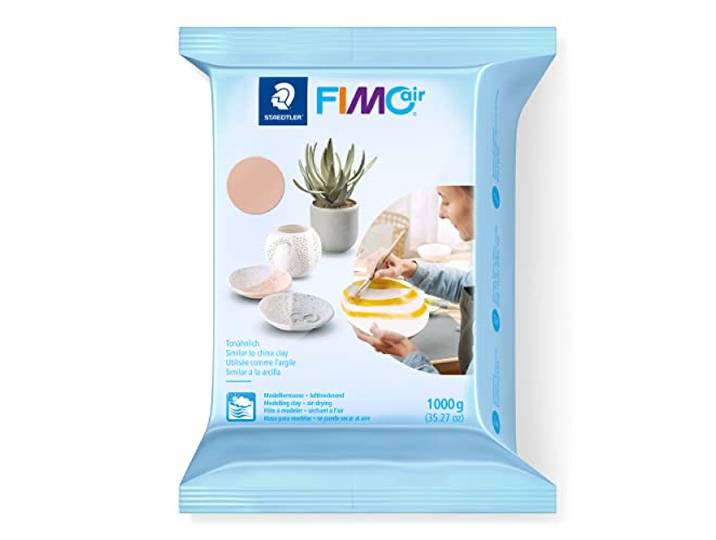 STAEDTLER FIMO air 8101 Luchtdrogende klei – lichtroze, 1000 g
