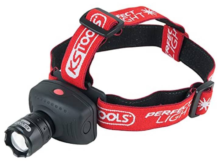 KS Tools 550.1238 Cree Lampe frontale LED avec faisceau réglable et 3 Lampe frontale perfectLight avec focus 140 lumens\, éclairage puissant