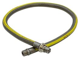 Gas Flex Systems GFS® Straight Bayonet Gas Cooker Hose EN14800 1/2 x 1000mm