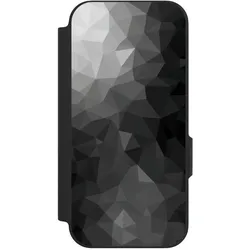 Nivocase Klapphülle für Google Pixel 9a Handyhülle aus Kunst Leder NIVOflip schwarz Mosaik Muster (Google Pixel 9a), Smartphone Hülle, Schwarz