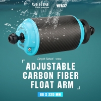 Weefine Auftriebskörper - veränderbarer Auftriebsarm 88x220mm - 520g Auftrieb