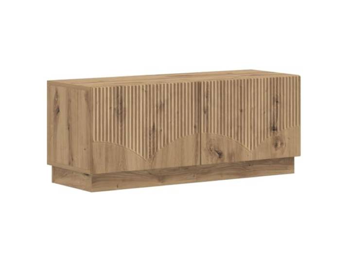 Foknhdi 2er Set TV-Schrank Artisan-Eiche Holzwerkstoff 49x35x40 cm Kompaktes 2er Lowboard Set für Wohnzimmer und Schlafzimmer, umkehrbare Tür Montage, pflegeleichter Stauraum.