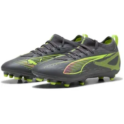 PUMA Ultra 5 Match FG/AG Fußballschuhe Kinder 03 - matte aged silver/yellow alert/puma aged silver 34.5