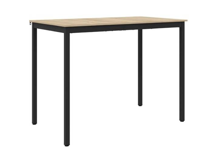 Tmriohed Stehtisch 140x80x105 cm, Bartisch Holzwerkstoff und Metall Rechteckiger Bistrotisch für Küche und Esszimmer, pflegeleichte Oberfläche auf robustem Metallgestell für Speisen.