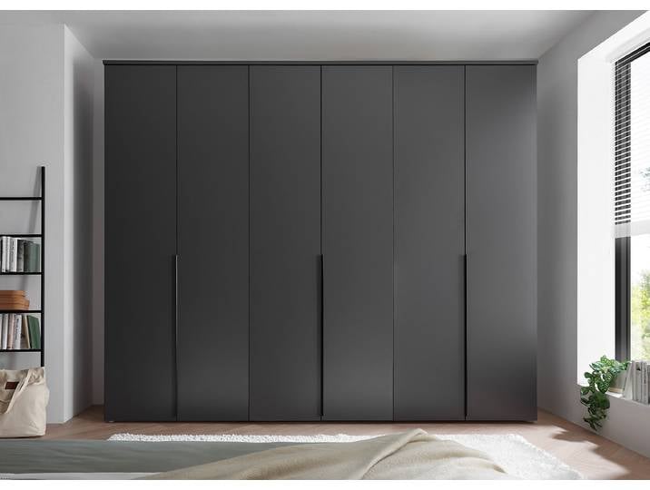 Armoire Espinares 270cm Gris/Graphite Sans portes miroir