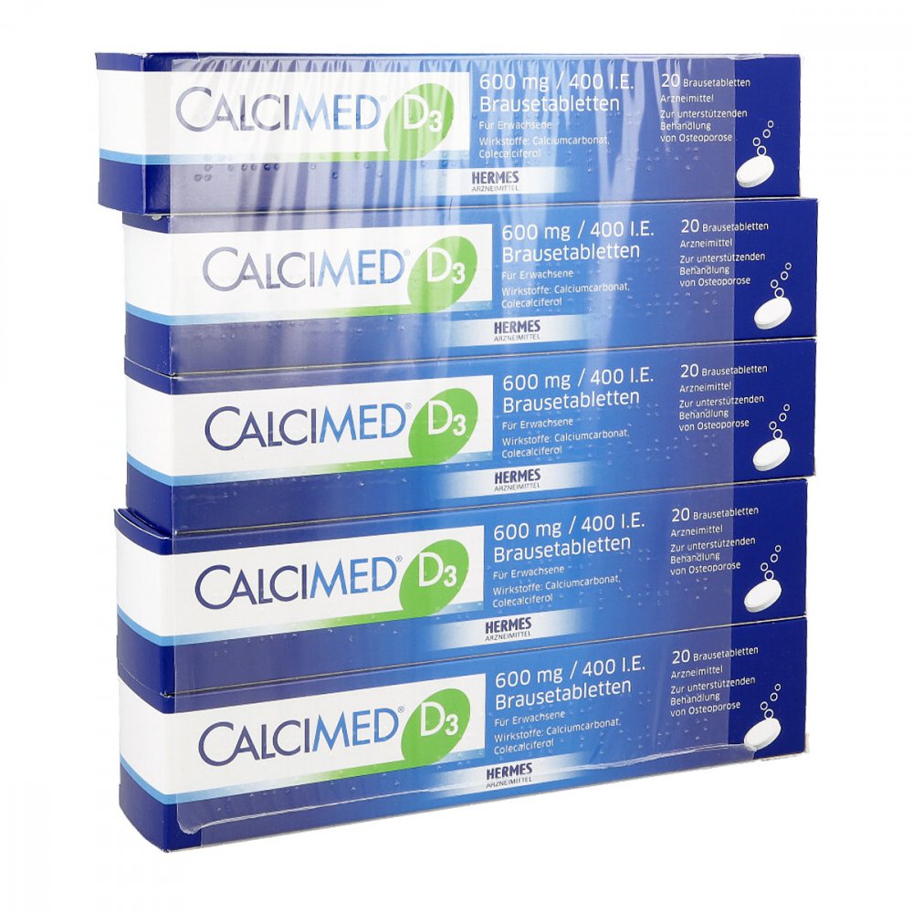 HERMES Arzneimittel GmbH Calcimed D3 600 mg/400 I.E. Brausetabletten 09750139