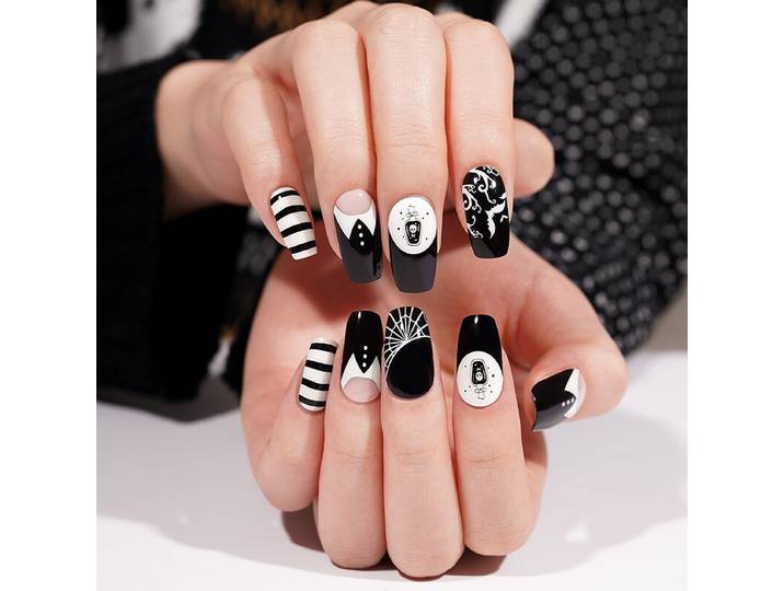 Meowmagic Kerst Gel Nagelstickers Zelfklevende Nageldecoratie TH-1575 1 vel