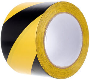 Stairville Warning Tape Black/Yellow 75 Schwarz