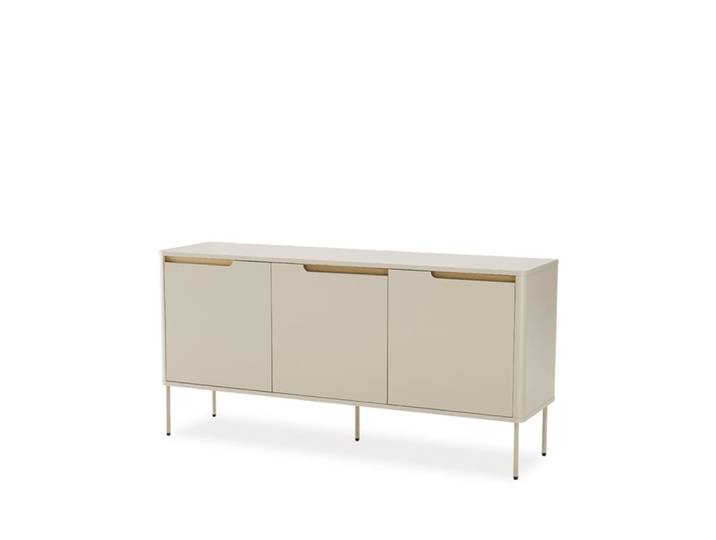 Buffet de 150 cm de couleur beige avec portes