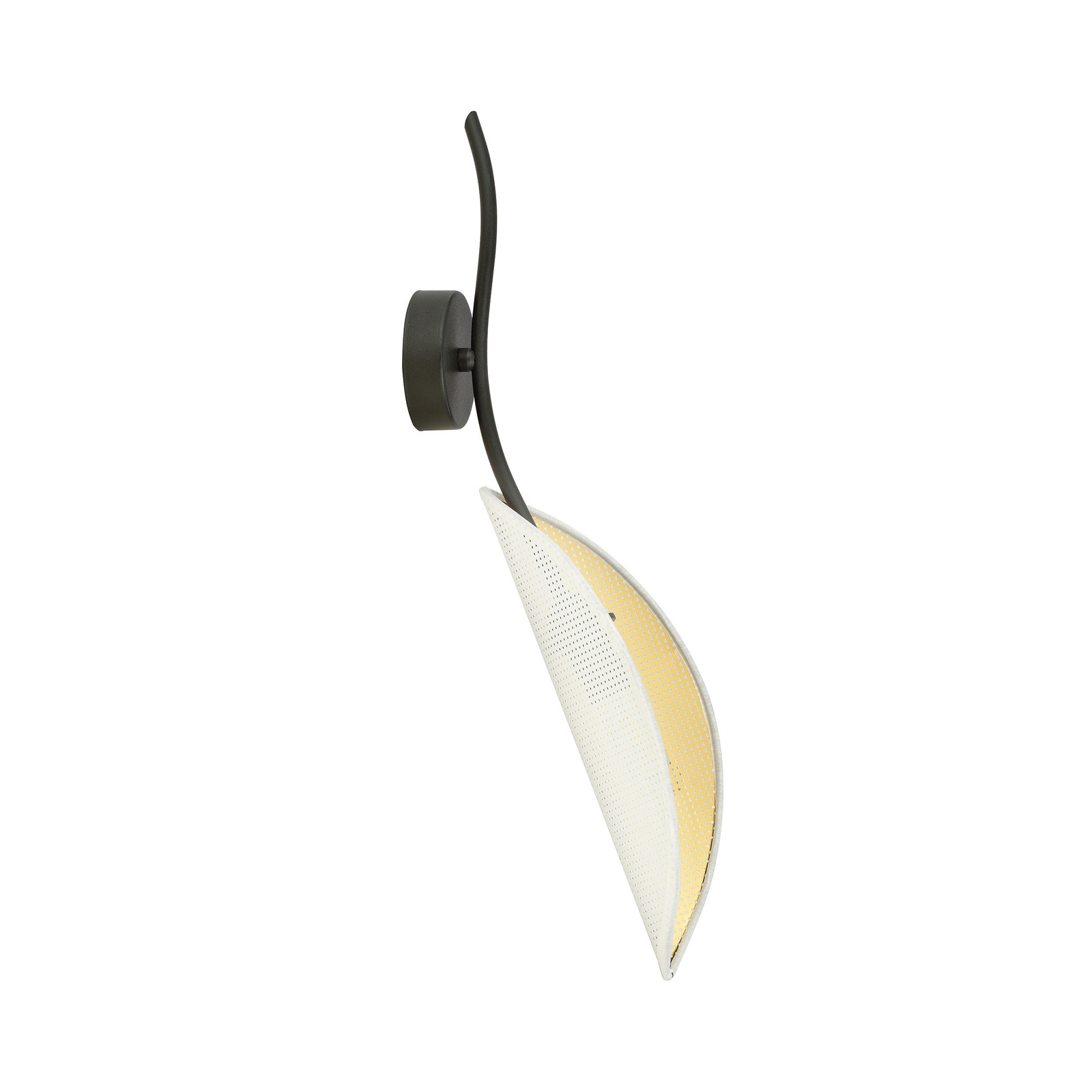 Emibig Lighting Kinkiet Emibig Lotus K1 Wandlamp, Wit/Goud, 1x E14, 40W