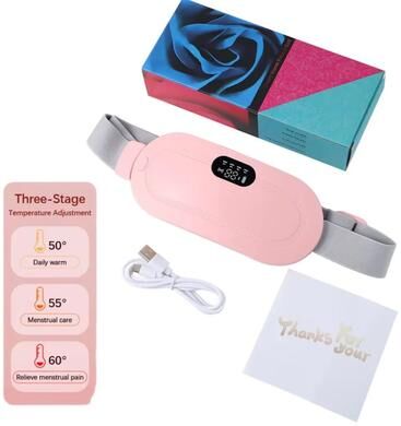 Inspire Essentials Electric Heating Pad Menstrual Cramp Relief Belt b