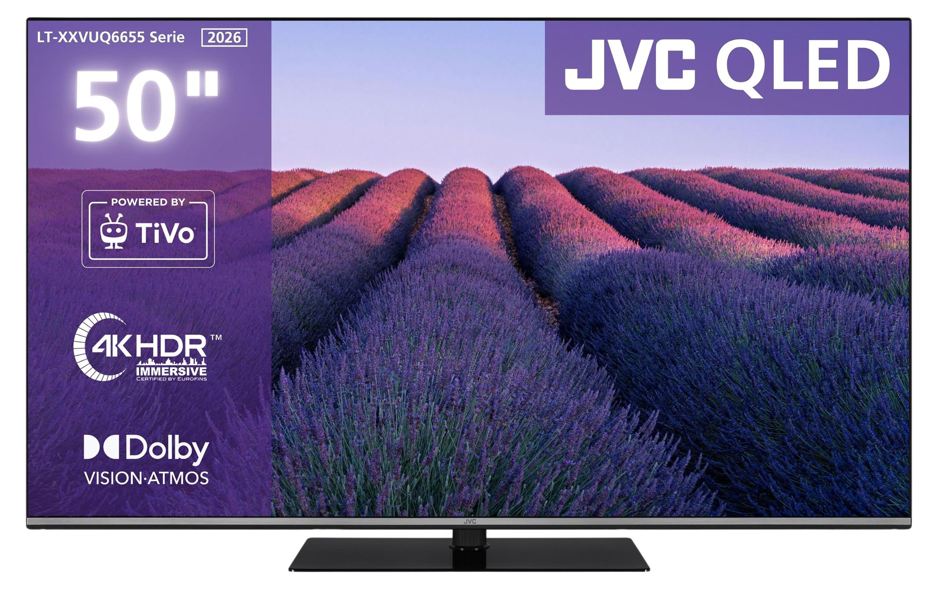 JVC LT-50VUQ6655 50 Zoll QLED Smart TV HDR Fernseher 4K UHD Dolby Vision HDR Triple-Tuner (2026)