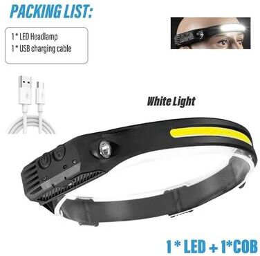 Uplift Essentials Wide Beam Induction LED Sensor Headlamp 1x Cob