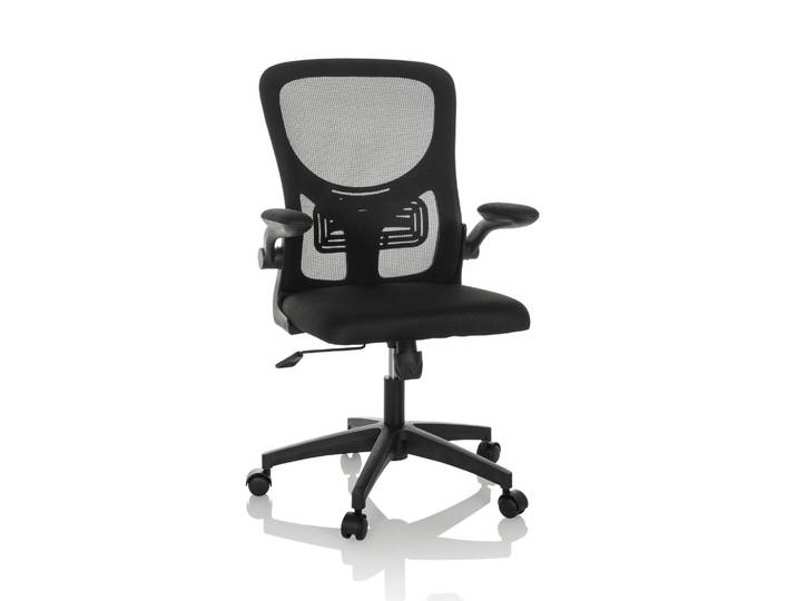 Chaise De Bureau / Chaise Pivotante Belio Maille / Tissu Noir Hjh Office