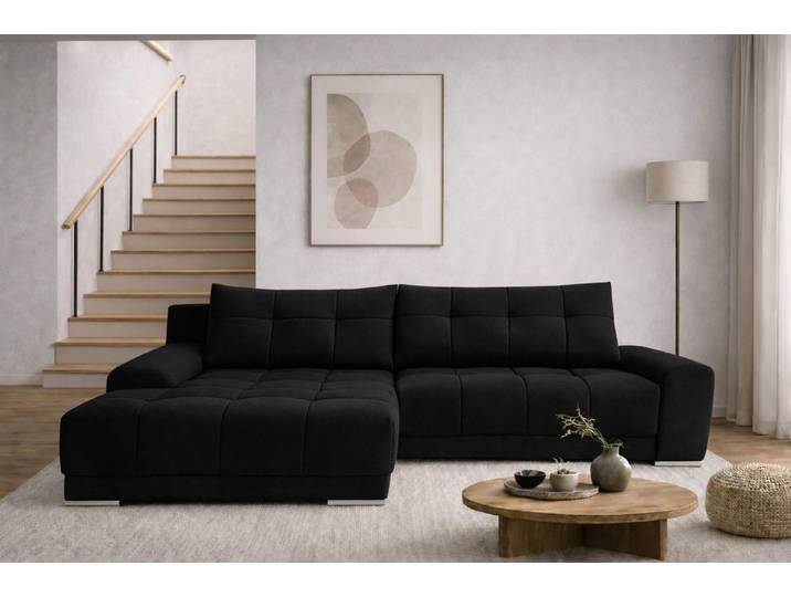 Kaiser Möbel Ecksofa mit schlaffunktion und bettkasten, Eckcouch WAVE, Ecksofa