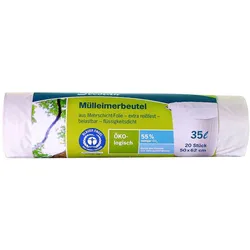 Secolan Müllbeutel 25,0 μm Naturweiss 35l - 20 Stück