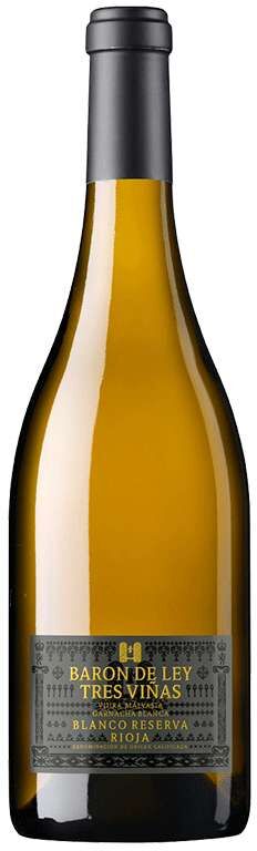 Barón de Ley 3 Viñas Blanco Reserva 2021 D.O. Rioja 75 cl. Vino Blanco