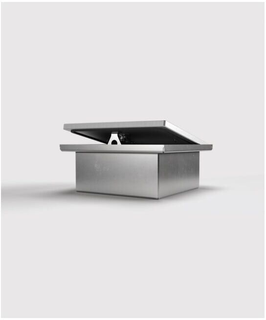 bs Prise de sol 2003A-2-3 2x prise de courant avec terre 1x RJ45 double (2003A-2-3)
