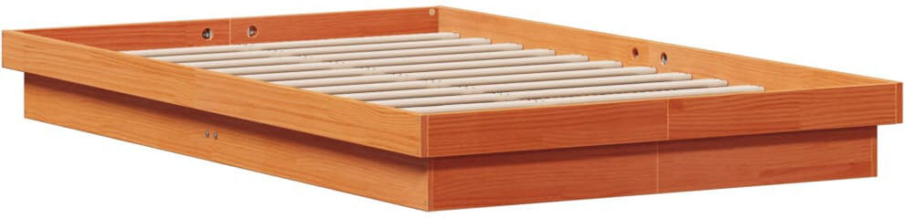 Metro Korbin Solid Wood Bed Wax brown European Double (140 x 200cm)