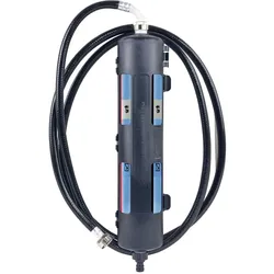 Elysator 300 micro DS  - Vollentsalzungspatrone mit Wandhalter & Füllschlauch Purotap mit Farbumschlag