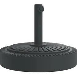 vidaXL Sonnenschirmständer für Ø38/48 mm Mast 25 kg Rund